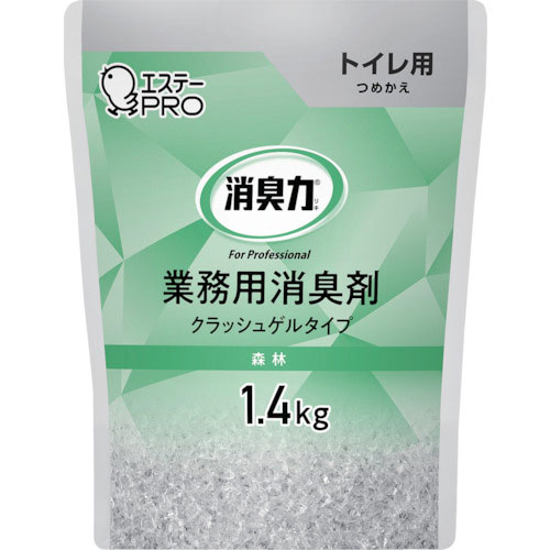 エステー　Ｇ消臭力　クラッシュゲルトイレ用　詰替　１．４ｋｇ　森林＿