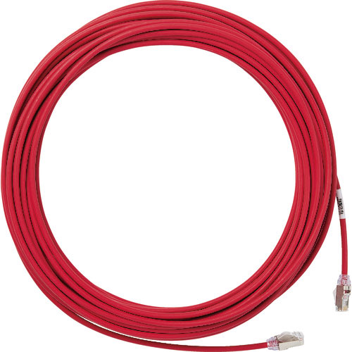 パンドウイット　カテゴリ６Ａ細径シールドパッチコード　１０ｍ　赤＿