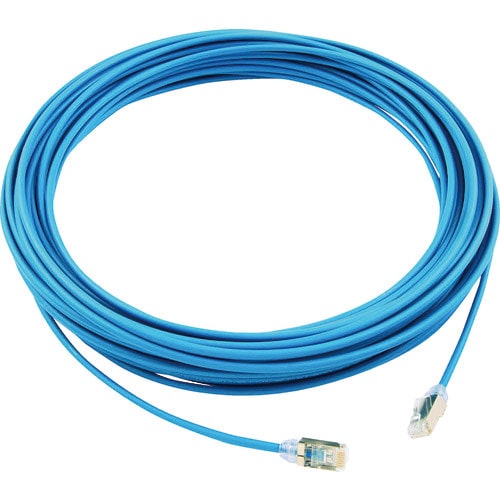 パンドウイット　カテゴリ６Ａ細径シールドパッチコード　２０ｍ　青＿