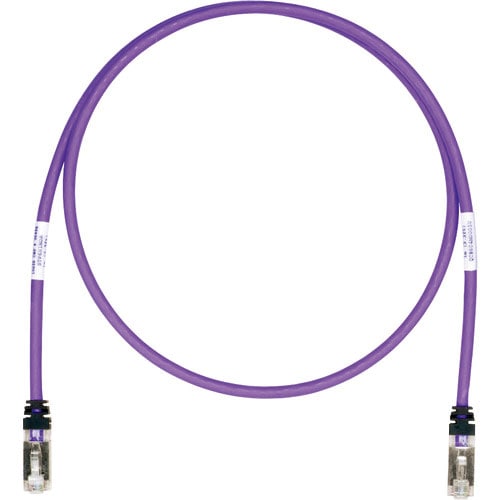 パンドウイット　ＣＡＴ６Ａ／ＣＡＴ６　シールドパッチコード　６ｍ　紫　ＳＴＰ６Ｘ６ＭＶＬ＿