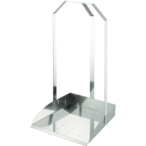 ＴＲＵＳＣＯ　オールステンレスチリトリ　三ツ手チリトリ　水切り穴付＿