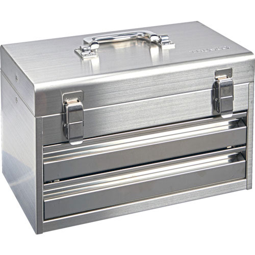 ＴＲＵＳＣＯ　ステンレスツールチェスト　Ｗ３９５ｘＤ２２０ｘＨ２５０　引き出し２段＿