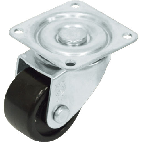 ユーエイ　重量用ステンレスキャスター自在車　５０径強化ナイロン車輪＿