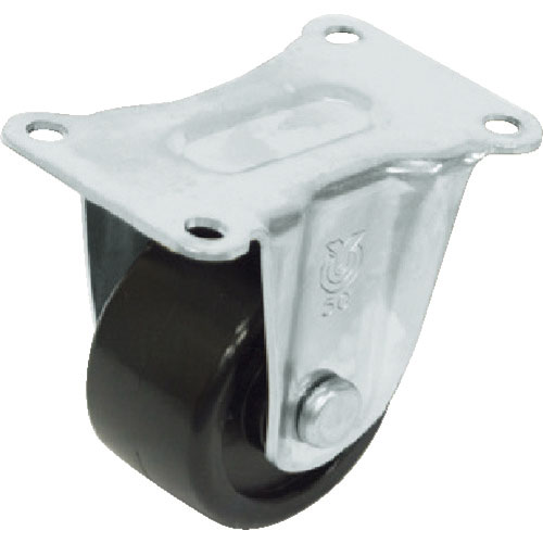 ユーエイ　重量用ステンレスキャスター固定車　５０径強化ナイロン車輪＿