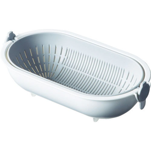 ＴＲＵＳＣＯ　スピンホイールコランダーオーバル　グレー＿