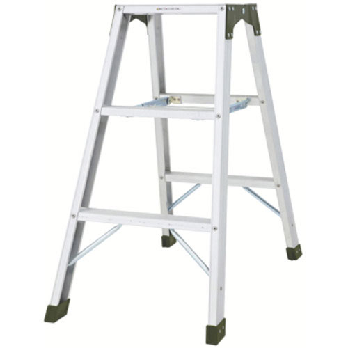 ハセガワ　アルミ合金製天板幅広専用脚立　天板高さ０．９ｍ＿