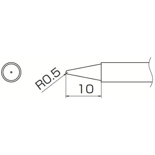 白光　こて先　０．５Ｂ型＿