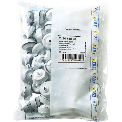 スガツネ工業　（２１００３９６１５）　Ｔ－１４７５８０３－Ｐ５０　防水・防塵グロメット　ライトグレー＿