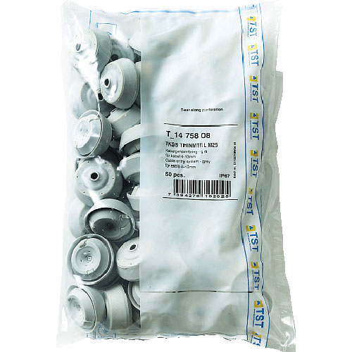 スガツネ工業　（２１００３９６１９）　Ｔ－１４７５８０８－Ｐ５０　防水・防塵グロメット　ライトグレー＿