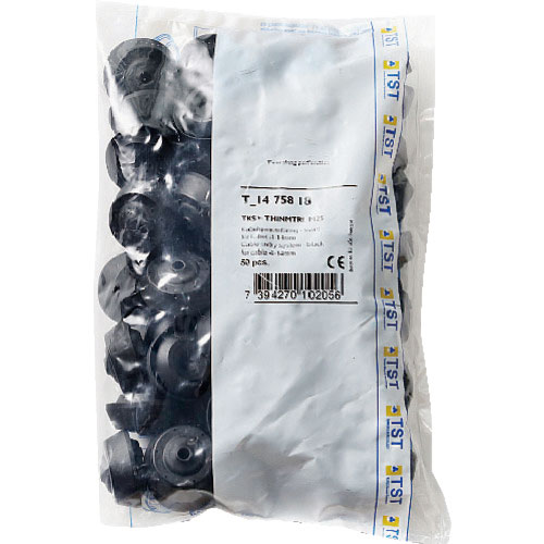 スガツネ工業　（２１００３９６３７）　Ｔ－１４７５８１８－Ｐ５０　防水・防塵グロメット　ブラック＿