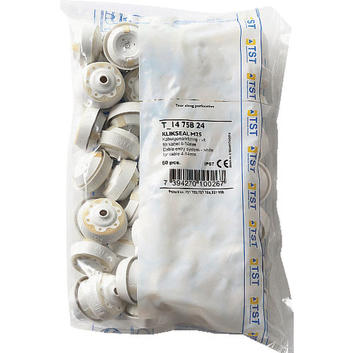 スガツネ工業　（２１００３９６４８）　Ｔ－１４７５８２４－Ｐ５０　防水・防塵グロメット　ホワイト＿