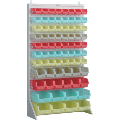 ＴＲＵＳＣＯ　パネルコンテナラック　片面式・床置タイプ・コンテナ半透明仕様　９１０×３２０×Ｈ１６０＿