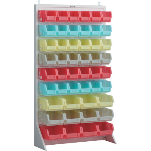 ＴＲＵＳＣＯ　パネルコンテナラック　片面式・床置タイプ・コンテナ半透明仕様　９１０×３２０×Ｈ１６０＿