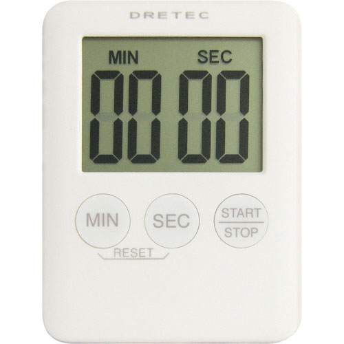 ｄｒｅｔｅｃ　デジタルタイマー「ポケッティ」　ホワイト＿