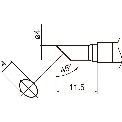 白光　こて先　４Ｃ型＿