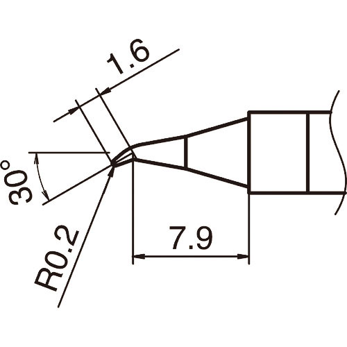 白光　こて先　０．２ＪＳ型＿