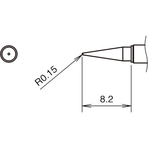 白光　こて先Ｉ型　３５０℃＿