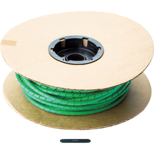 パンドウイット　スパイラルラッピング　ポリエチレン　緑＿