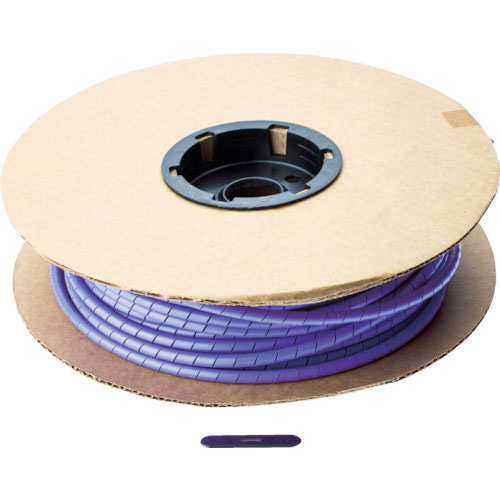 パンドウイット　スパイラルラッピング　ポリエチレン　紫＿