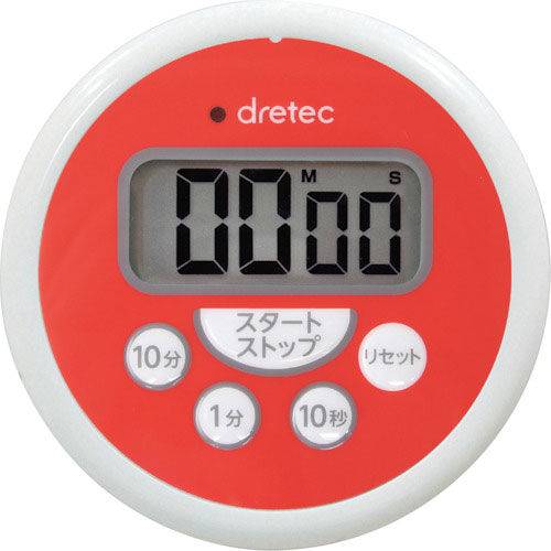 ｄｒｅｔｅｃ　洗えるタイマー　レッド＿