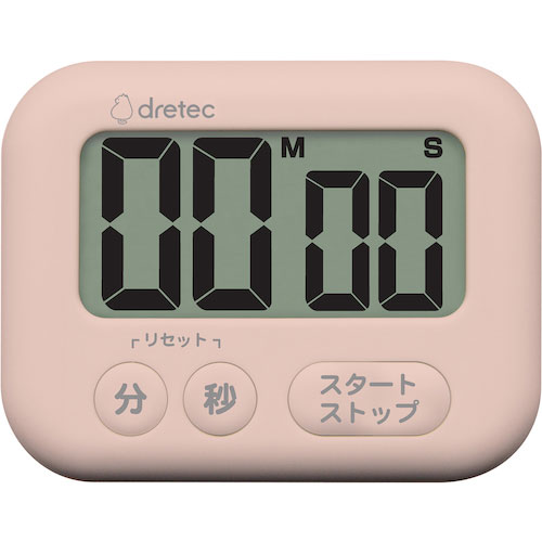 ｄｒｅｔｅｃ　大画面タイマー「シャボン」　ピンク＿