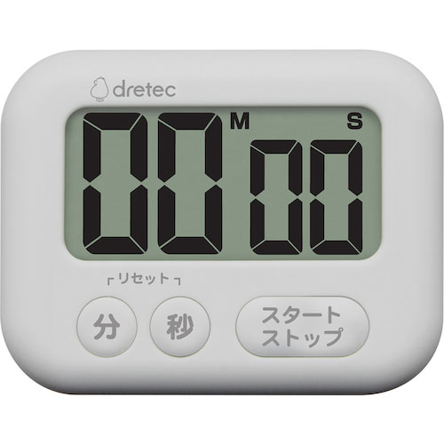 ｄｒｅｔｅｃ　大画面タイマー「シャボン」　ホワイト＿