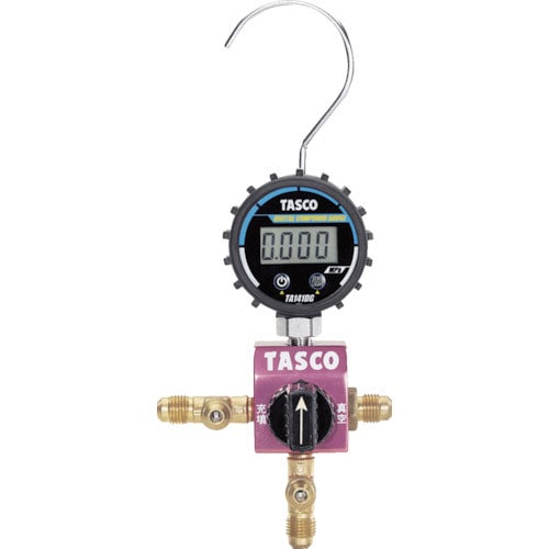 タスコ　ボールバルブ式デジタルシングルマニホールドキット＿
