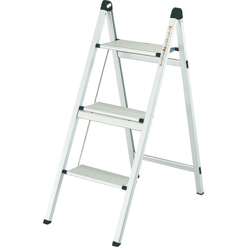 ＴＲＵＳＣＯ　薄型幅広踏台（片側昇降タイプ）　３段　高さ８００ｍｍ＿