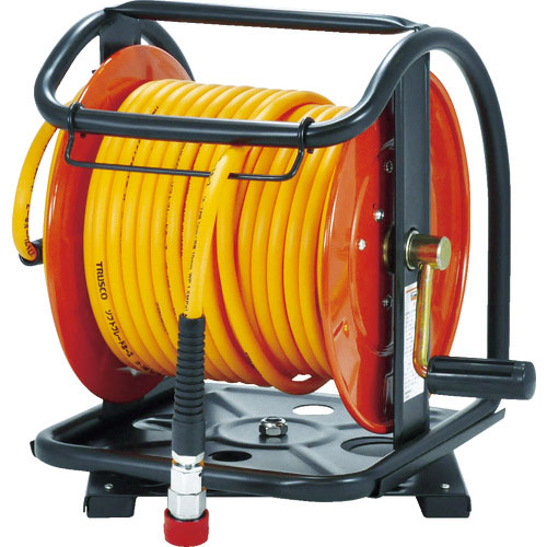 ＴＲＵＳＣＯ　Ｃ型エアーリール　ワンタッチカップリング付　７Ｘ１０ｍｍ　２０ｍ巻＿