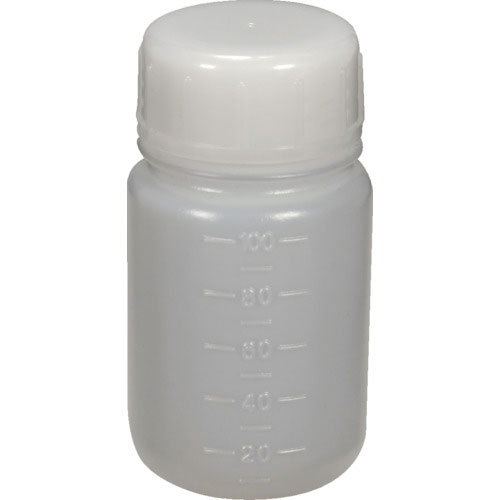 ＴＲＵＳＣＯ　ＰＥボトル丸型広口瓶（ポリエチレン製）１００ｍＬ＿