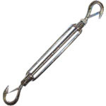 水本　ステンレス　枠式ターンバックル外れ止め付（フック＆フック）　捻子径４分＿