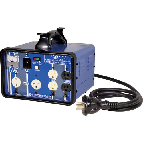 日動　変圧器　昇圧降圧自在型トランス　屋内型　３ＫＶＡ　安全ブレーカ付＿