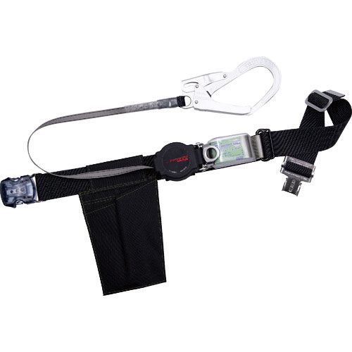 ツヨロン　胴ベルト型墜落制止用器具　ワンハンドリトラ　軽量ワンタッチ型　黒　Ｍサイズ＿