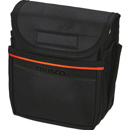 ＴＲＵＳＣＯ　小型腰袋２段　フタ付　ブラック＿