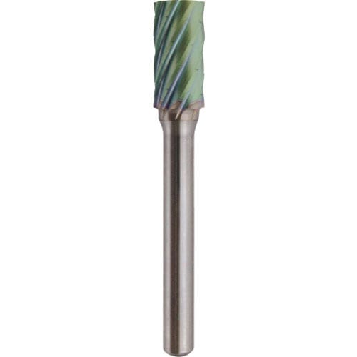 ＮＲＳ　超硬バー　円筒ｒｖカット　ＡＣＣコーティング　刃径１０×刃長１９×軸径６×軸長４６　ロー付け＿