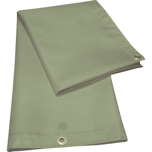 ＴＲＵＳＣＯ　火花養生シート（両面シリコンコーティング）１号　アースグリーン＿