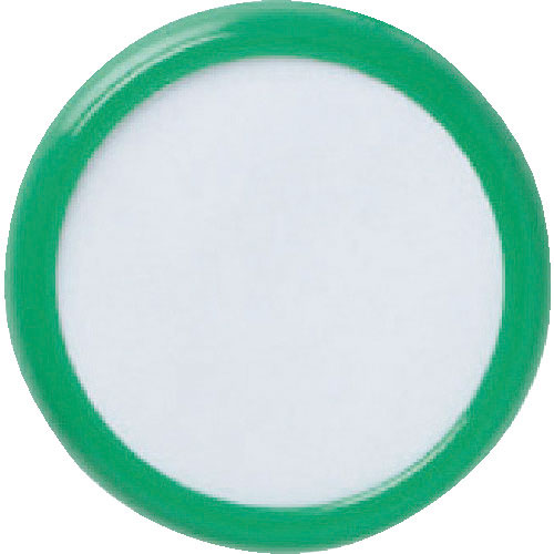 ＴＲＵＳＣＯ　丸型名札　クリップピン両用タイプ　Φ４５　緑＿