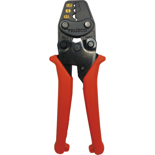 ＴＲＵＳＣＯ　ミニ圧着工具（裸圧着端子・裸スリーブ用）１．２５・２・５．５＿