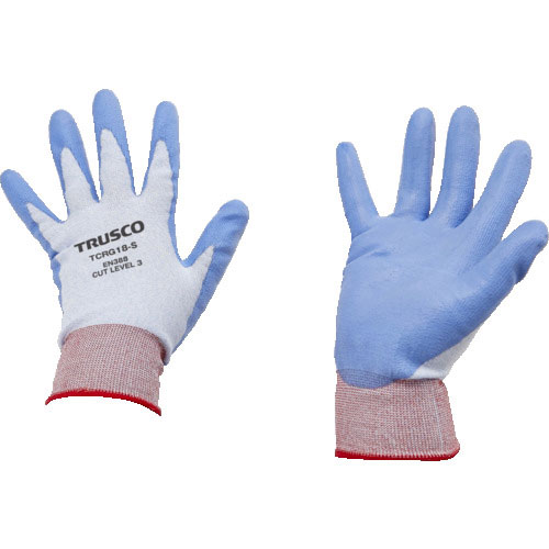 ＴＲＵＳＣＯ　耐切創手袋　１８Ｇ　ポリウレタンコーティング　Ｓサイズ＿