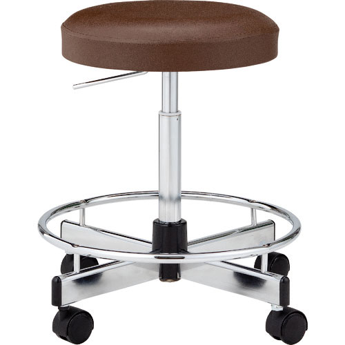 ノーリツ　導電チェア　導電ビニールレザー　ダークブラウン＿