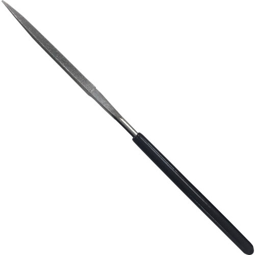 ＴＲＵＳＣＯ　小細工用ダイヤモンドヤスリ　三角　１４０ＭＭ＿