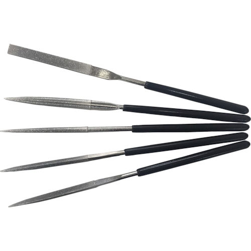 ＴＲＵＳＣＯ　小細工用ダイヤモンドヤスリ　５種類セット　１４０ＭＭ＿