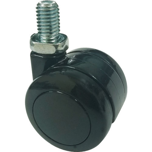 ＴＲＵＳＣＯ　ねじ込み双輪キャスター　ナイロン車輪　自在　Φ４０　Ｍ８＿