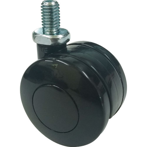 ＴＲＵＳＣＯ　ねじ込み双輪キャスター　ナイロン車輪　自在　Φ５０　Ｍ１０＿