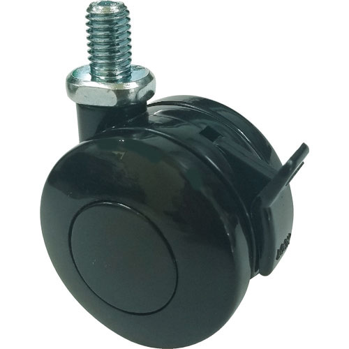 ＴＲＵＳＣＯ　ねじ込み双輪キャスター　ナイロン車輪　自在ストッパー付　Φ５０　Ｍ８＿