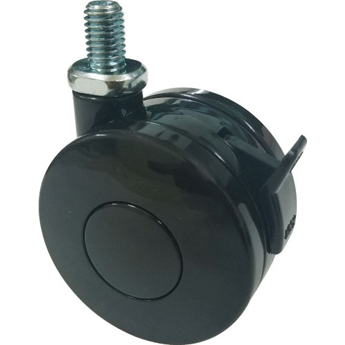 ＴＲＵＳＣＯ　ねじ込み双輪キャスター　ナイロン車輪　自在ストッパー付　Φ６０　Ｍ８＿