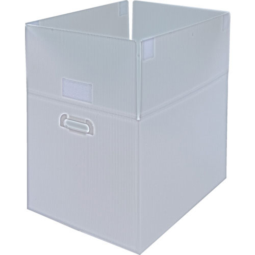 ＴＲＵＳＣＯ　ダンボールプラスチックケースマジックテープ付　５枚セット　Ｂ３サイズ　取っ手穴あき　半＿