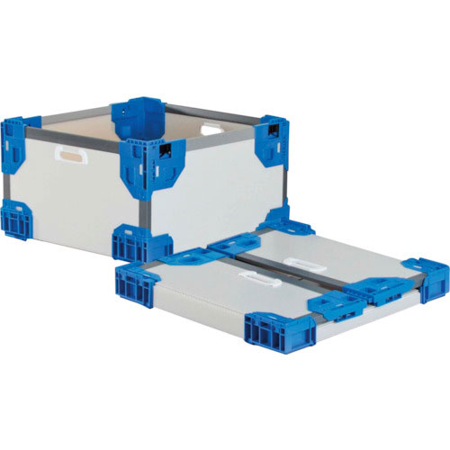 リス　テクセルハイブリッド折りたたみコンテナー　６３７４９５　長尺折り畳みコンテナＲＳ－ＳＭナチュラ＿