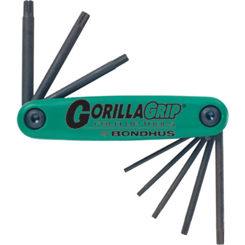 ボンダス　六角棒レンチ　ゴリラグリップ（Ｒ）ナイフ型ツール　トルクス（Ｒ）　８本組（Ｔ６－Ｔ２５）＿