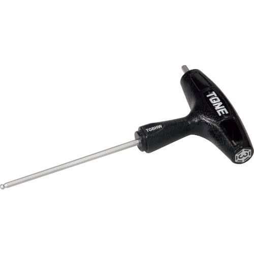 ＴＯＮＥ　ボールポイント六角棒レンチ（Ｔ形）　グリップボールポイントヘキサゴンレンチ　対辺寸法３ｍｍ＿